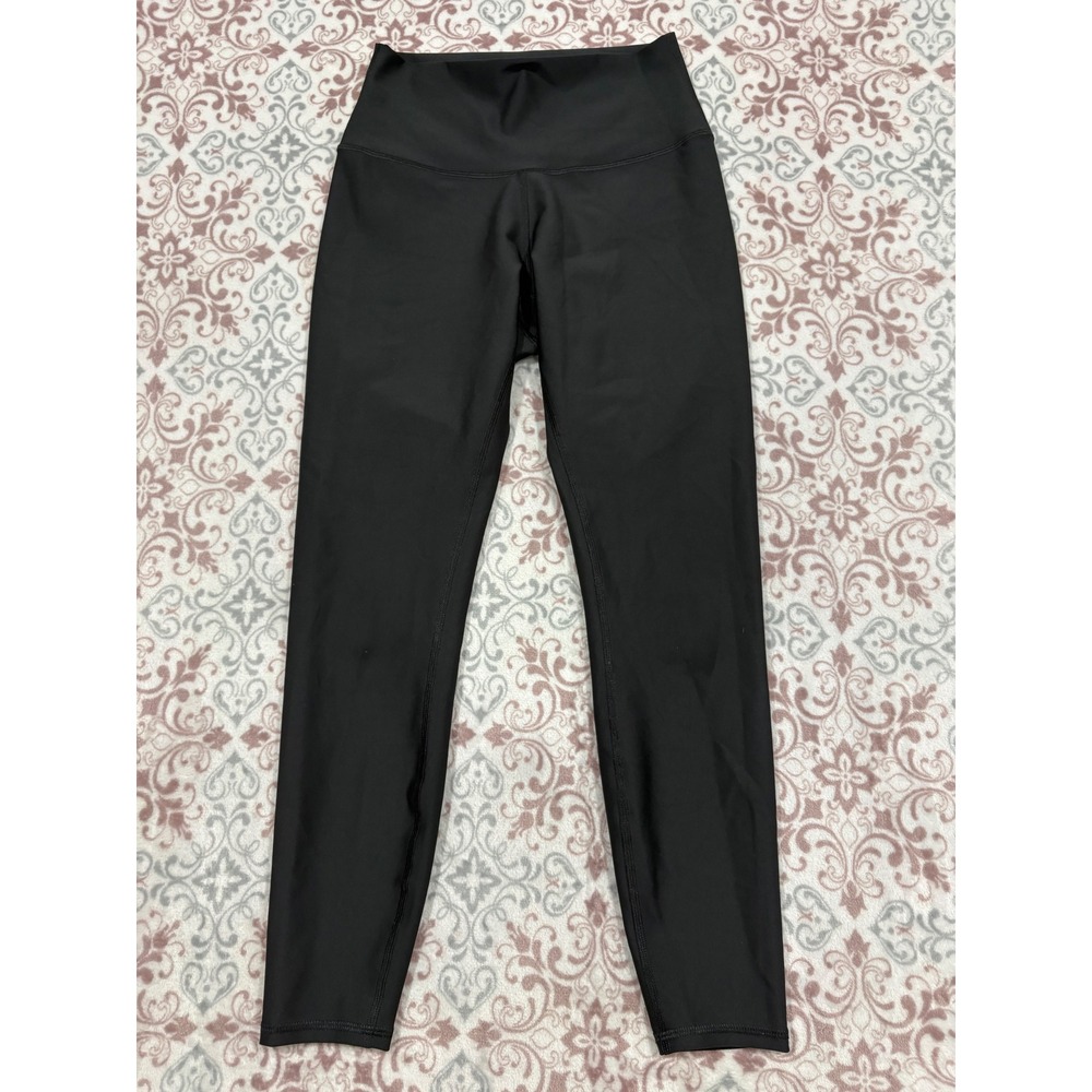 Alo Yoga High Waisted Airlift Leggings Black Womens Size Small 7/8 Length